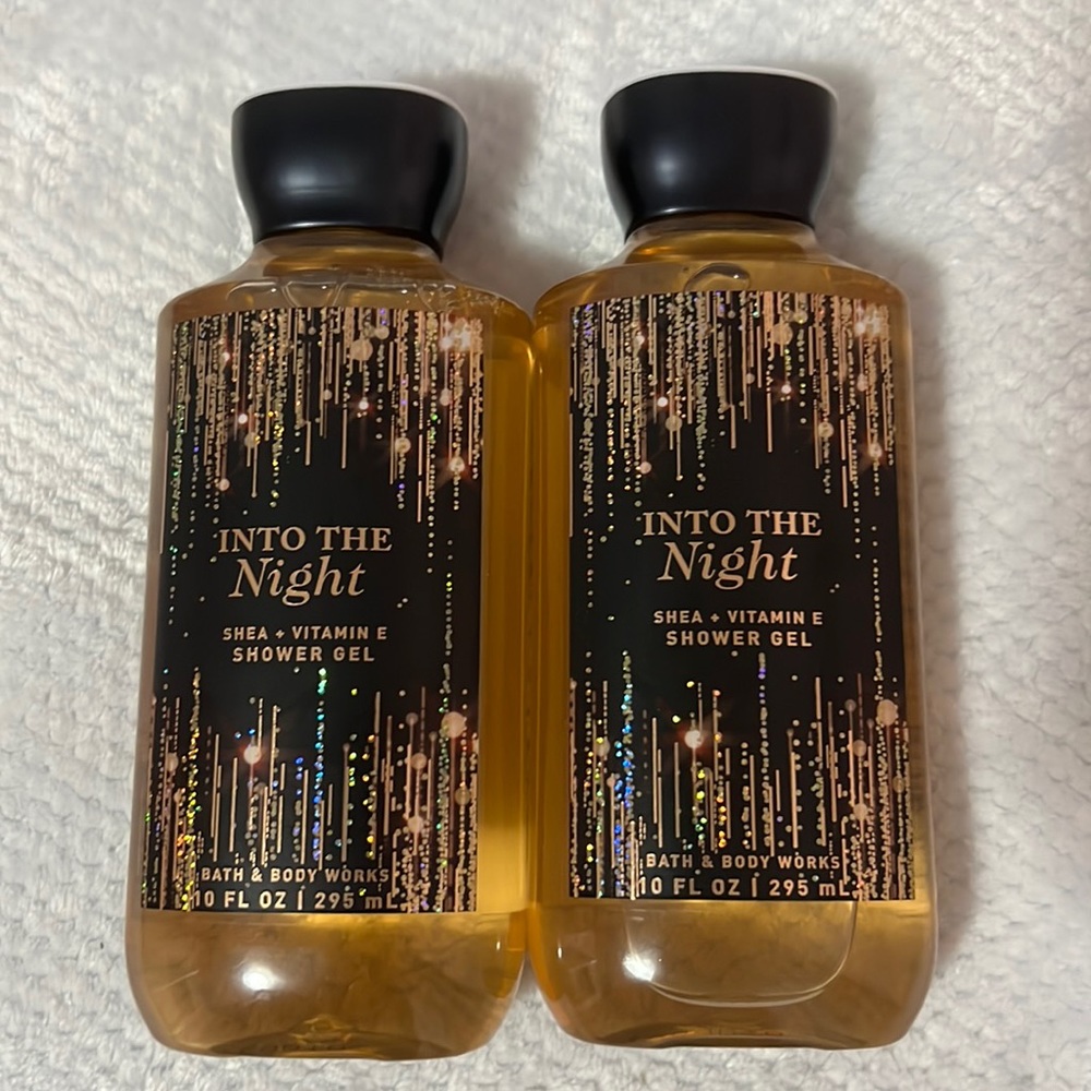 Into the night shower gel